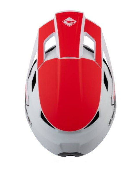 Casque VTT intégral Kenny SPLIT Rouge/Blanc - 2021