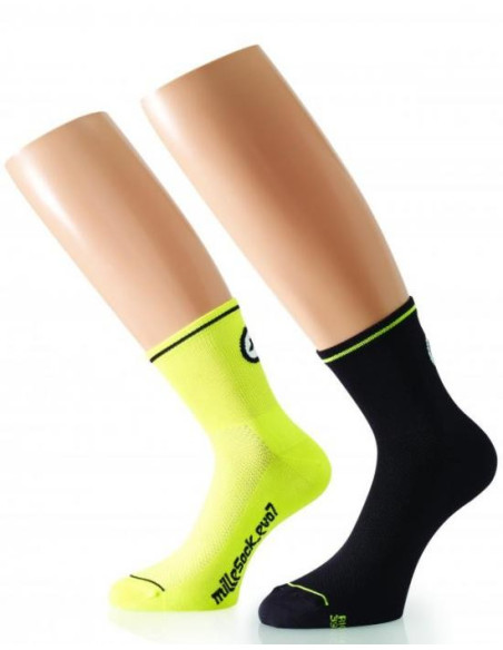 Chaussettes été Assos MilleSock Evo07 - 2 paires