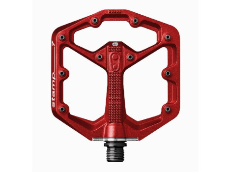 Pédales plates Crankbrothers Stamp 7 - Etroite - Rouge