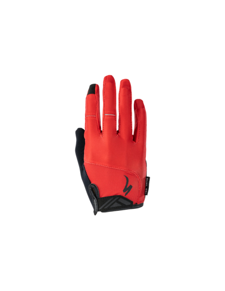 Gants longs été Specialized Body Geometry Dual GEL Rouge - 2021