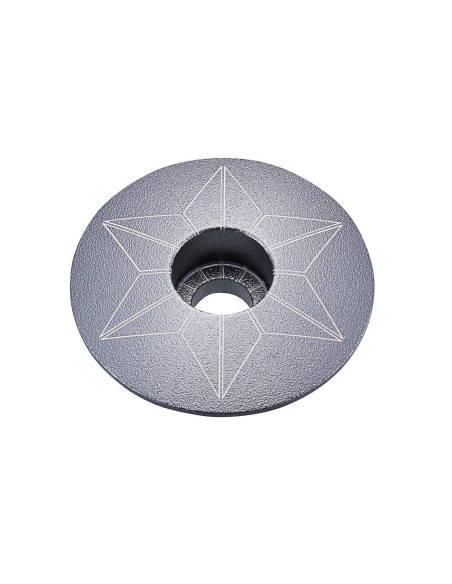 Capot de jeu de direction SUPACAZ Star Capz Anodized Argent - 2021