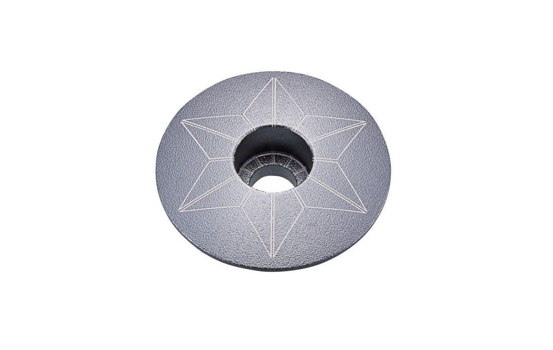 Capot de jeu de direction SUPACAZ Star Capz Anodized Argent - 2021