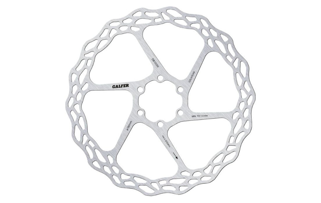 Disque de frein vélo route Galfer Wave 180 mm - 6 trous
