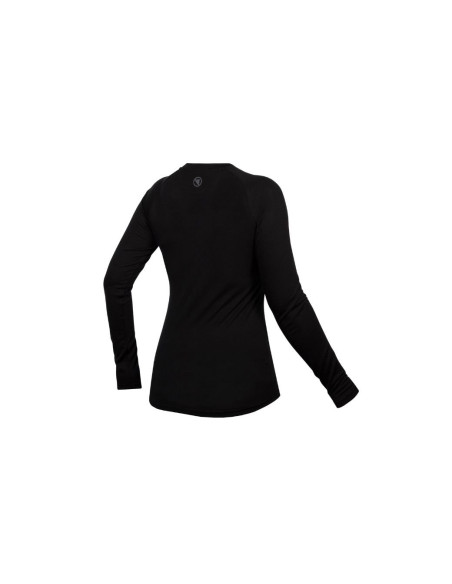 Sous-maillot manches longues Femme ENDURA Baabaa Noir - 2021