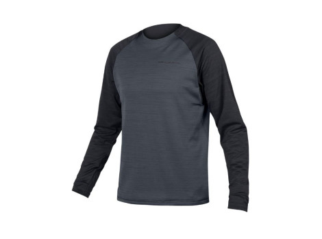 Maillot manches longues ENDURA SingleTrack Polaire Noir - 2021