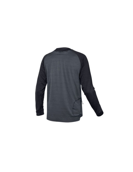 Maillot manches longues ENDURA SingleTrack Polaire Noir - 2021
