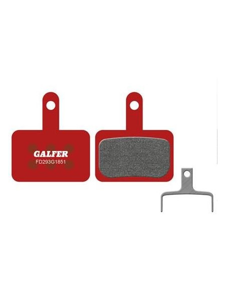 Plaquettes de frein Galfer Rouge Advanced - Compatible Shimano B01S