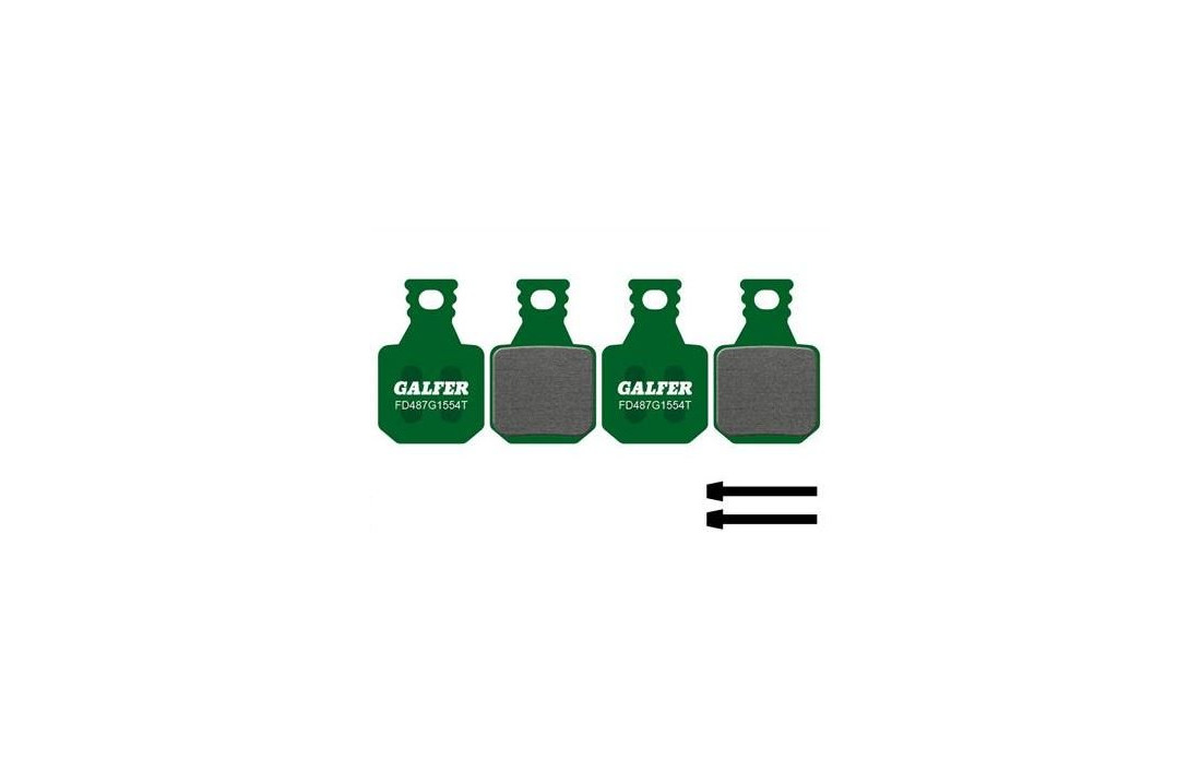Plaquettes de frein Galfer vertes compatibles Magura MT5 MT7
