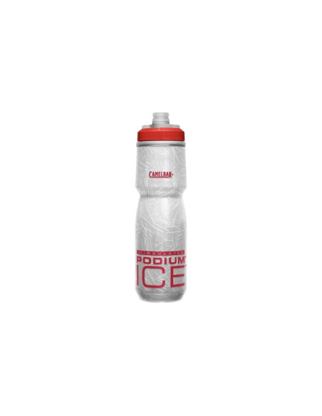 Bidon isotherme Camelbak Podium Ice Gris/Rouge 600 mL 2021