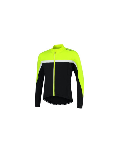 Maillot manches longues Rogelli Course Noir/Jaune