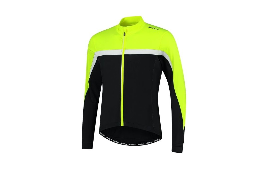 Maillot manches longues Rogelli Course Noir/Jaune