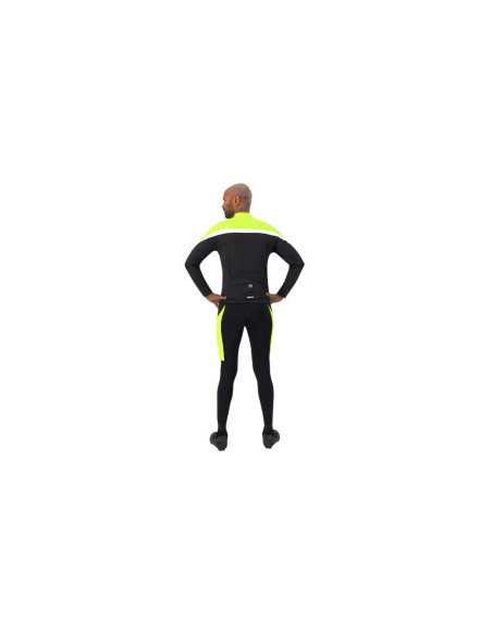 Maillot manches longues Rogelli Course Noir/Jaune