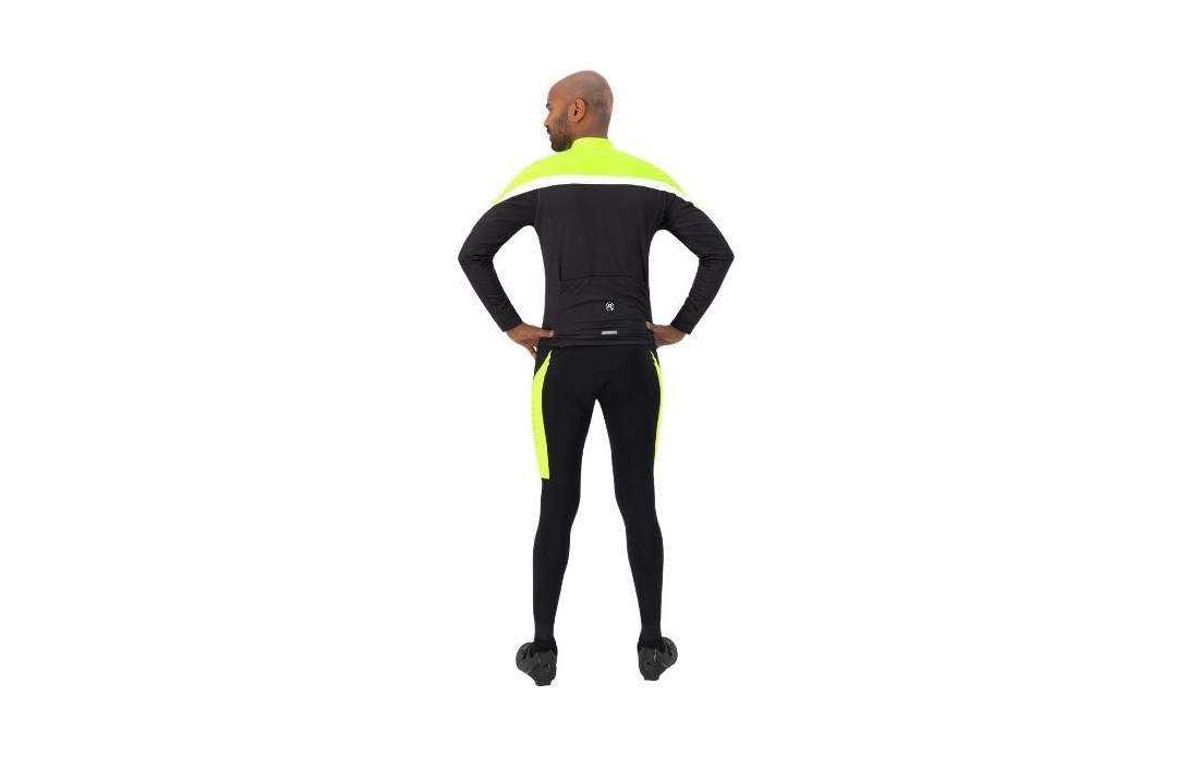 Maillot manches longues Rogelli Course Noir/Jaune