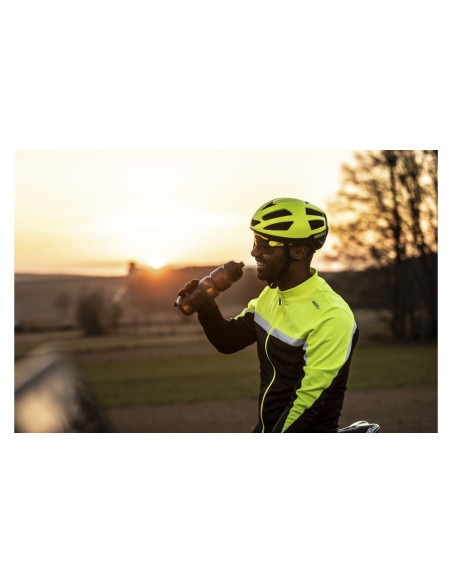 Maillot manches longues Rogelli Course Noir/Jaune
