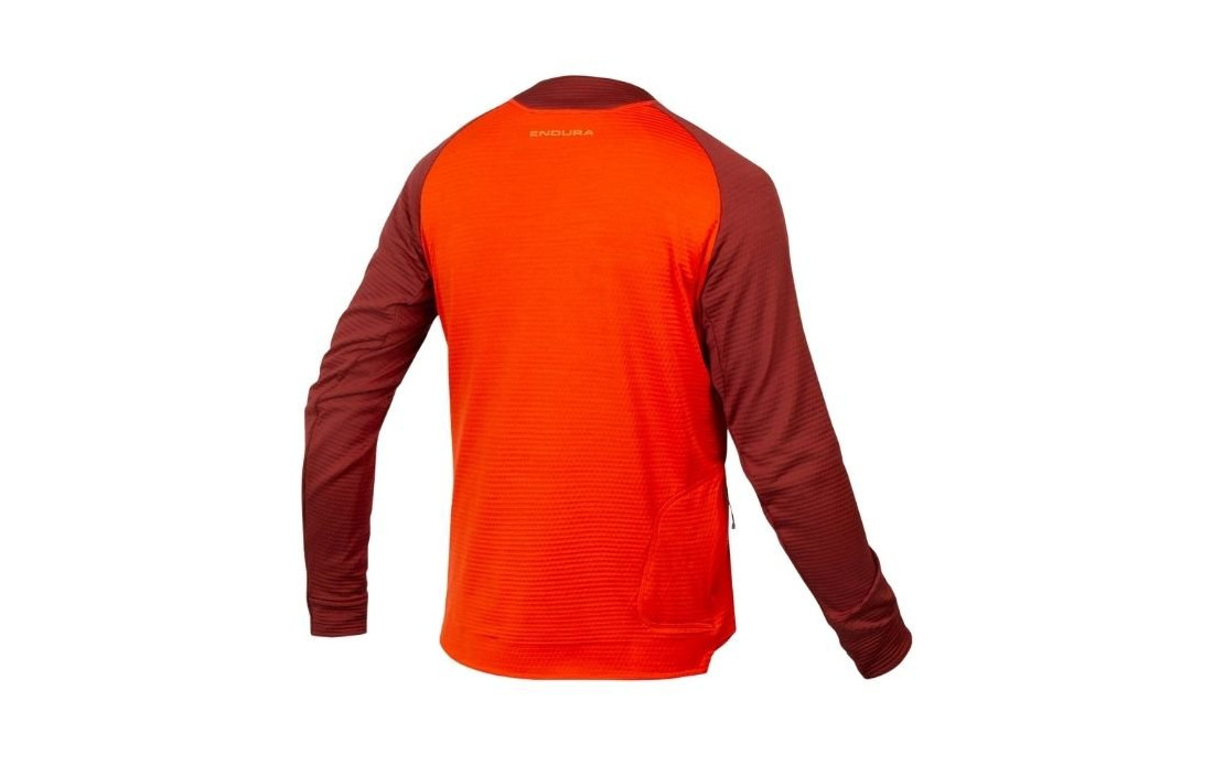 Maillot manches longues ENDURA SingleTrack Polaire Rouge