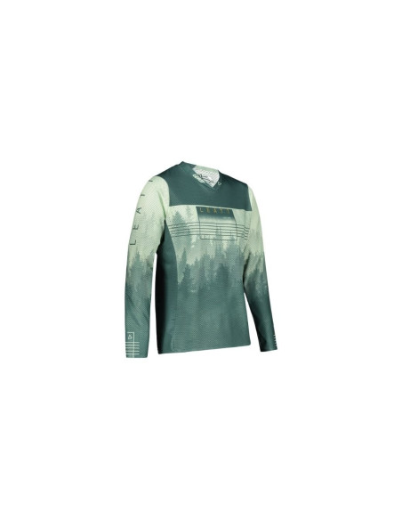 Maillot manches longues LEATT MTB Gravity 4.0 Vert imprimé