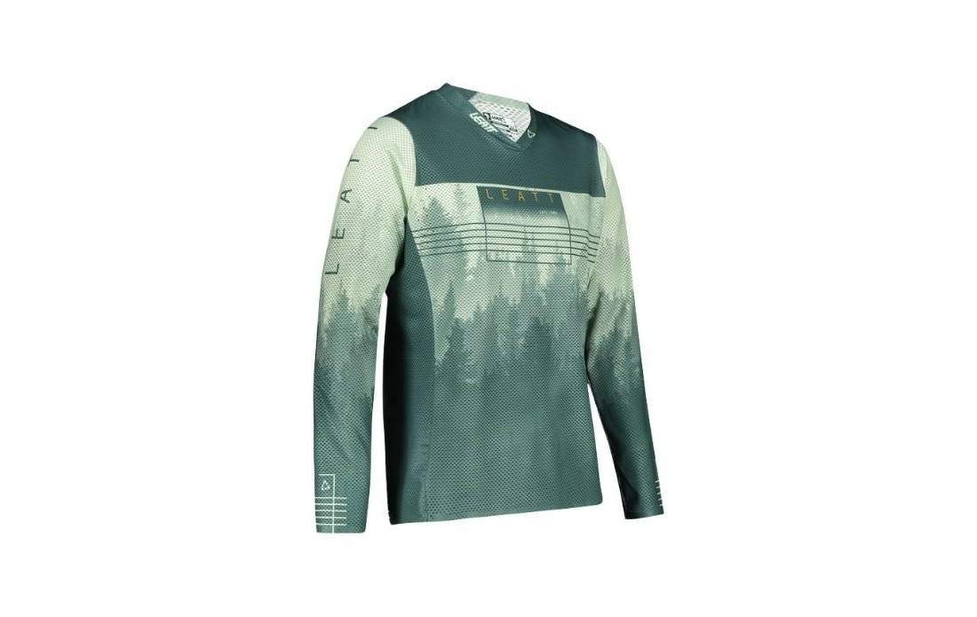 Maillot manches longues LEATT MTB Gravity 4.0 Vert imprimé