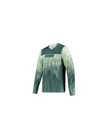 Maillot manches longues LEATT MTB Gravity 4.0 Vert imprimé