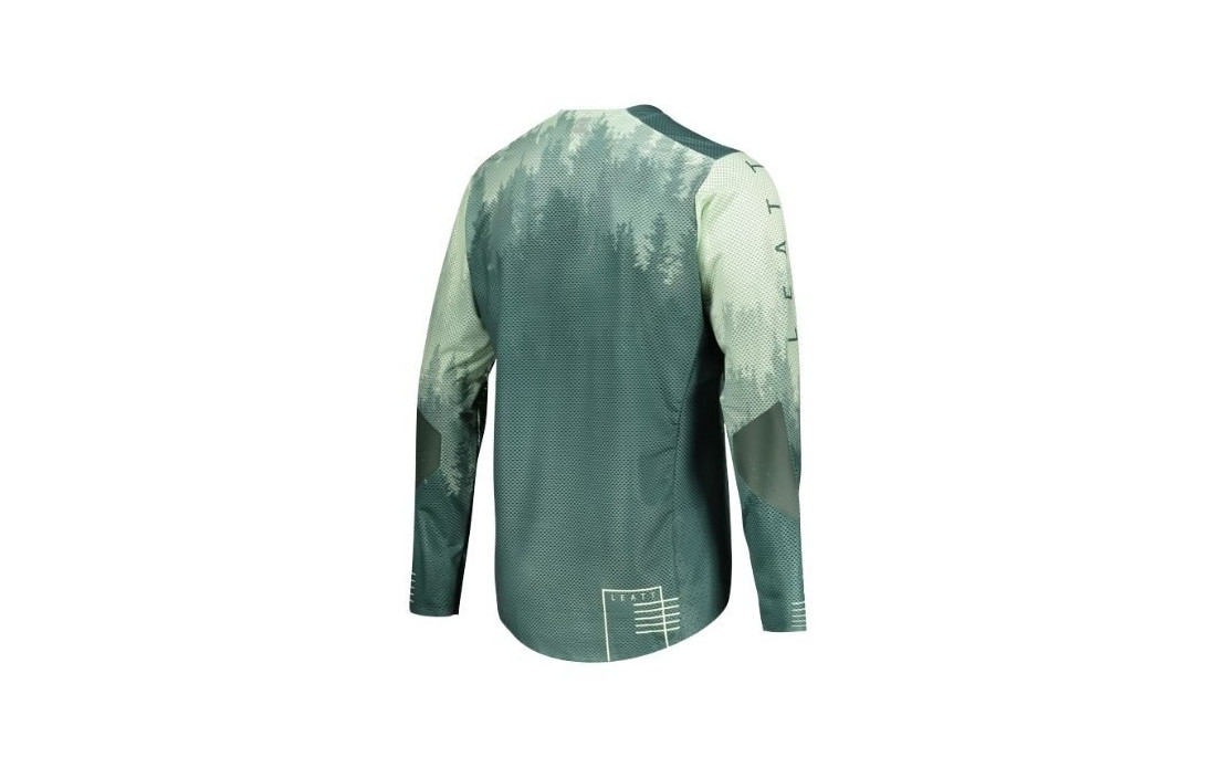 Maillot manches longues LEATT MTB Gravity 4.0 Vert imprimé