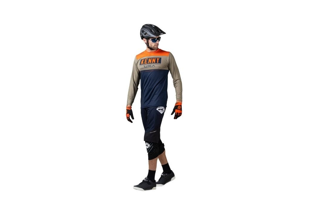 Maillot manches longues KENNY Charger Navy/Orange