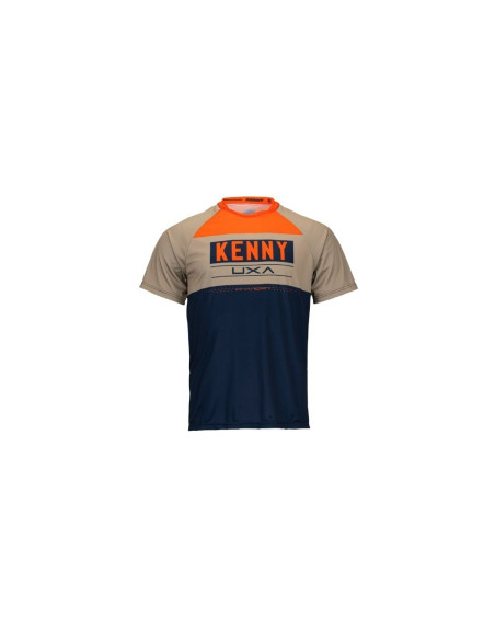 Maillot manches courtes KENNY Charger Navy/Orange