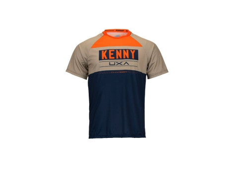 Maillot manches courtes KENNY Charger Navy/Orange