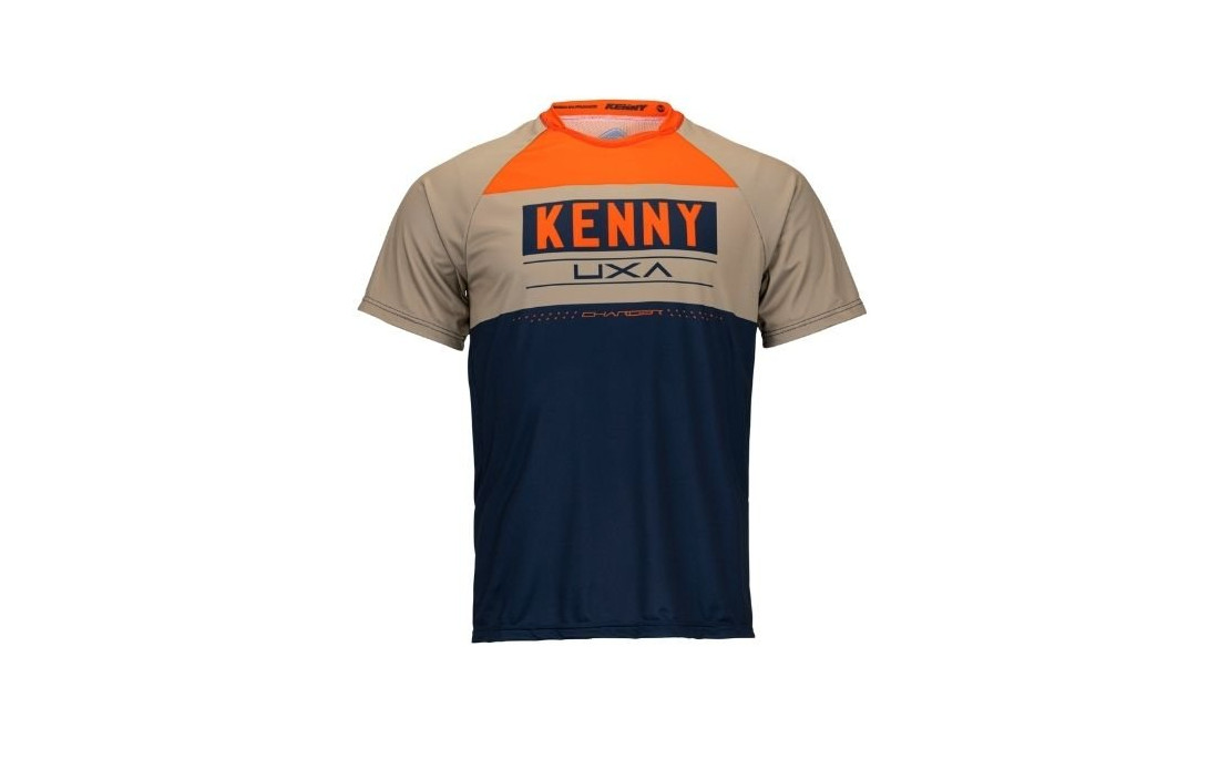 Maillot manches courtes KENNY Charger Navy/Orange