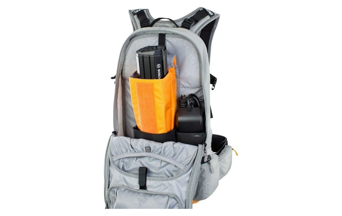 Sac EVOC FR Enduro E-Ride 16  Poche Baddder 2L Gris/Orange