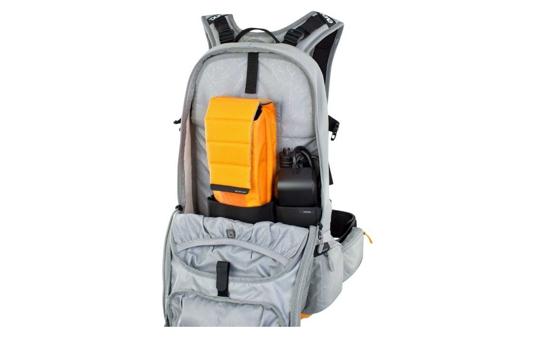 Sac EVOC FR Enduro E-Ride 16  Poche Baddder 2L Gris/Orange