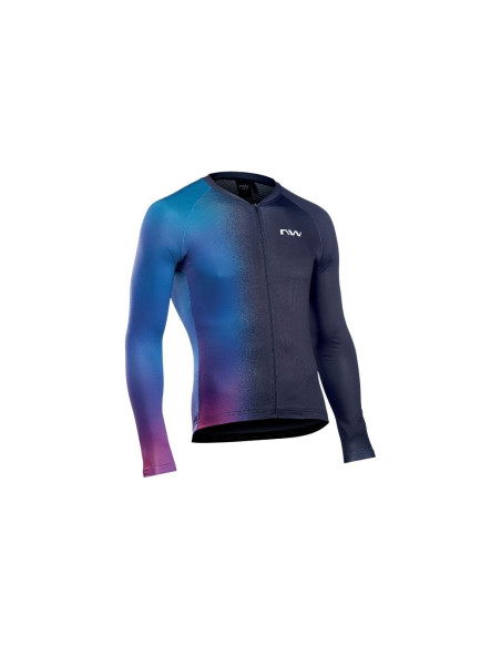 Maillot manches longues NORTHWAVE Blade Noir/Iridescent