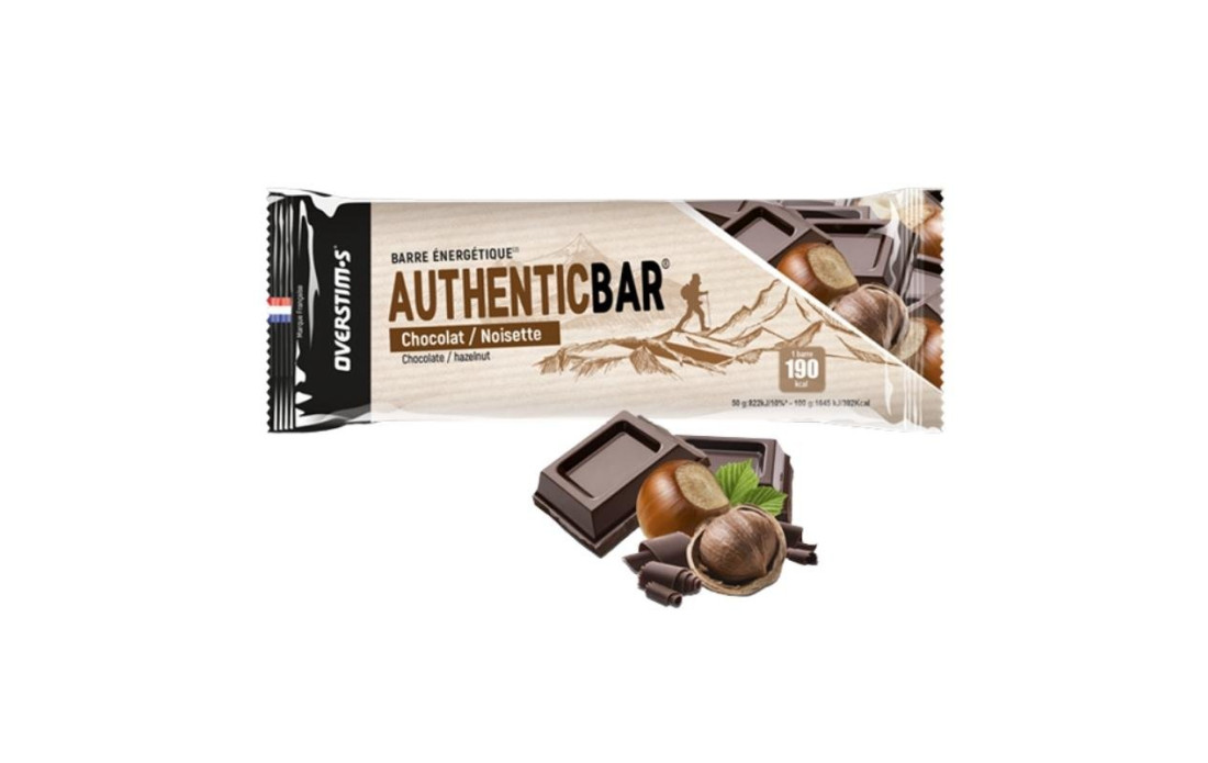Barre énergétique Overstim's Authentic Chocolat/Noisette