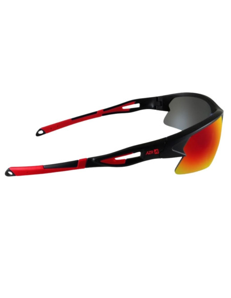 Lunettes AZR Huez Noir/Rouge - Ecran Multicouche Rouge