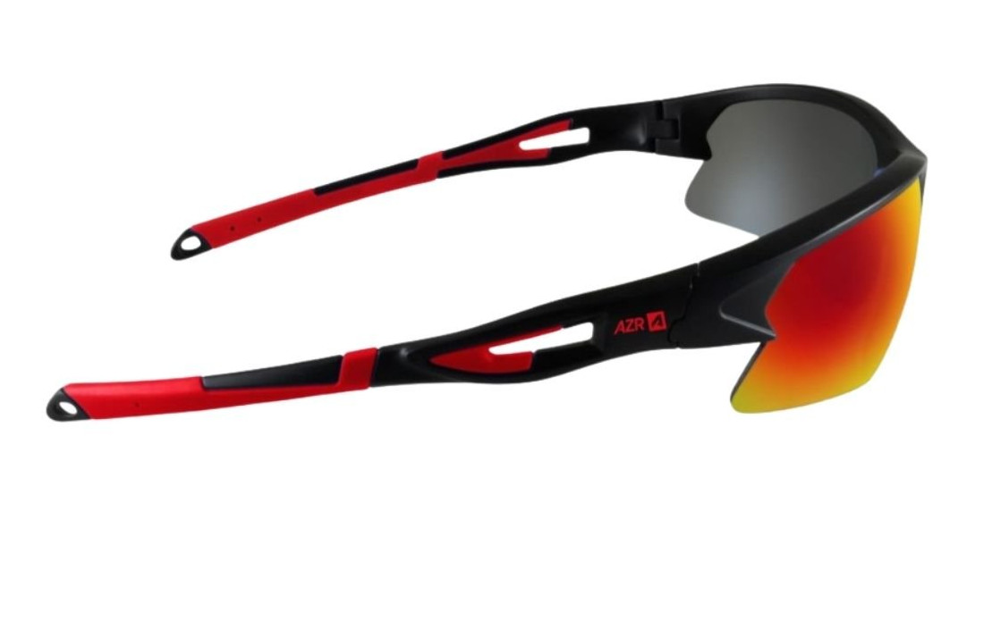 Lunettes AZR Huez Noir/Rouge - Ecran Multicouche Rouge