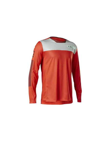Maillot manches longues FOX Defend LS Jersey Moth Rouge - manque photo -