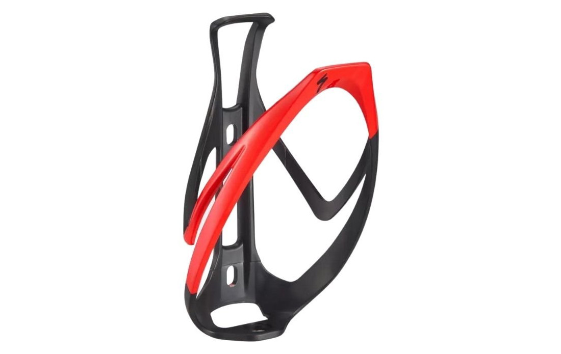 Porte bidon SPECIALIZED RIB Cage II - Noir mat/Rouge