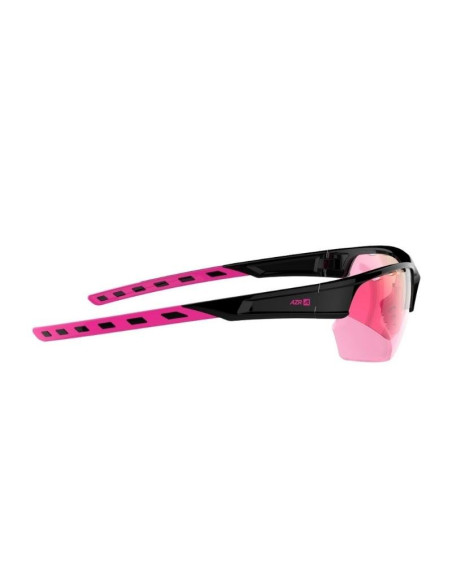 Lunette de vélo AZR Kromic Izoard Noir vernie - Ecran Photochromique Rose Cat 1 à 3 - 4177