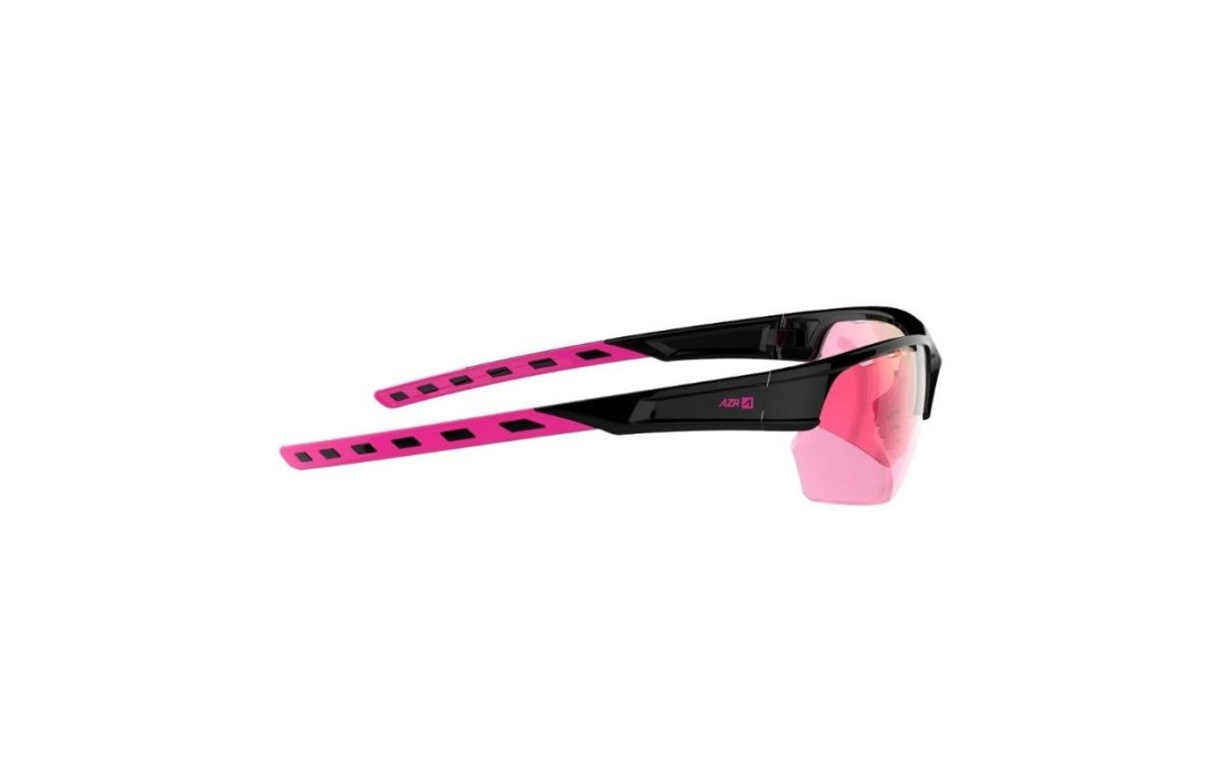 Lunette de vélo AZR Kromic Izoard Noir vernie - Ecran Photochromique Rose Cat 1 à 3 - 4177