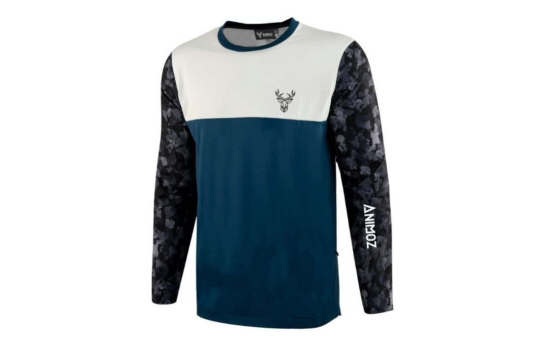 Maillot manches longues ANIMOZ Wild Bleu