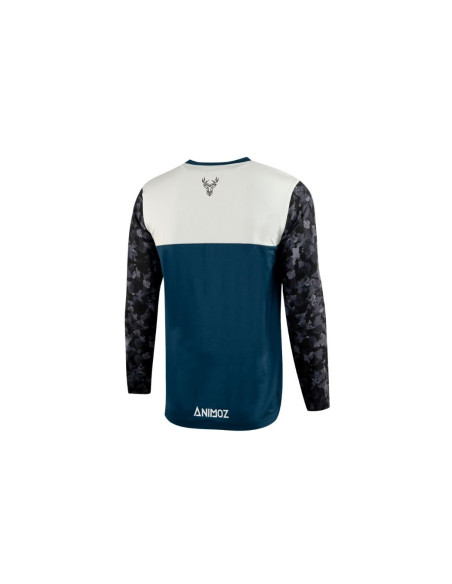 Maillot manches longues ANIMOZ Wild Bleu
