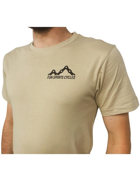 T-Shirt Fun Sports Cycles logo Beige - 2022