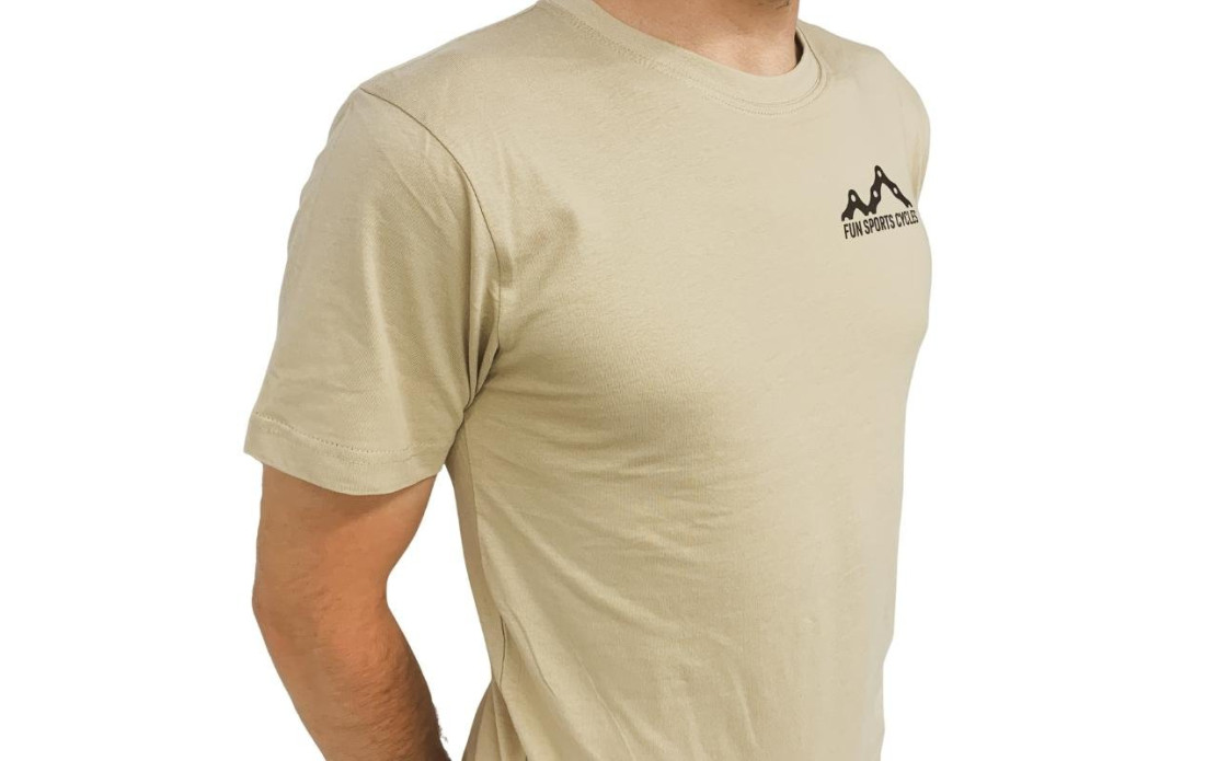 T-Shirt Fun Sports Cycles logo Beige - 2022