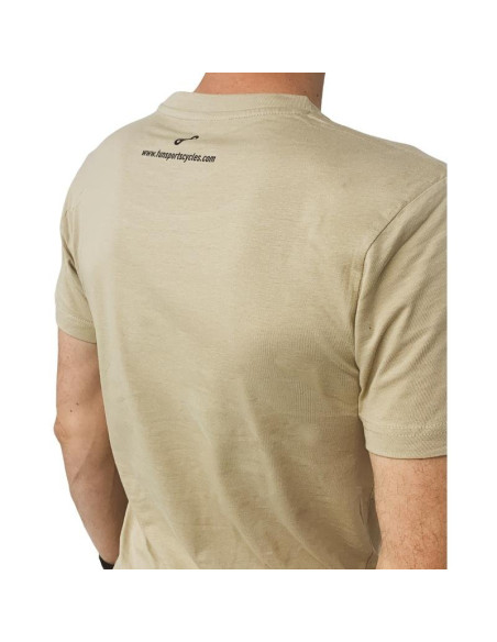 T-Shirt Fun Sports Cycles logo Beige - 2022