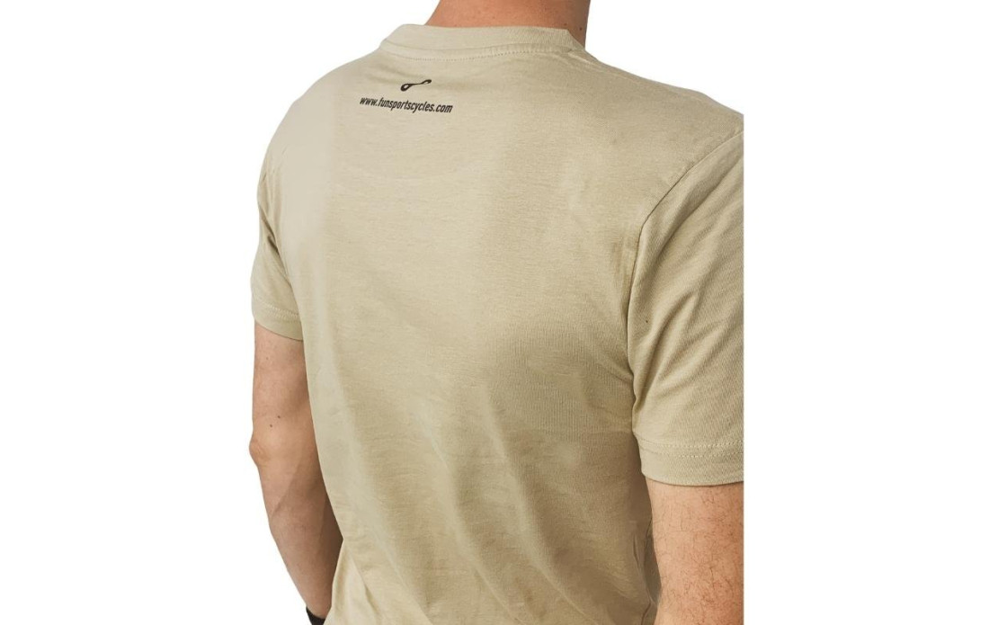 T-Shirt Fun Sports Cycles logo Beige - 2022