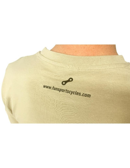 T-Shirt Fun Sports Cycles logo Beige - 2022