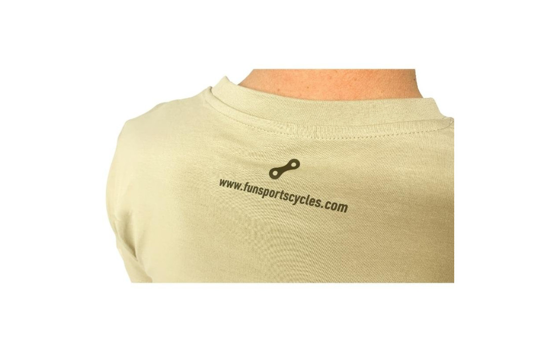T-Shirt Fun Sports Cycles logo Beige - 2022