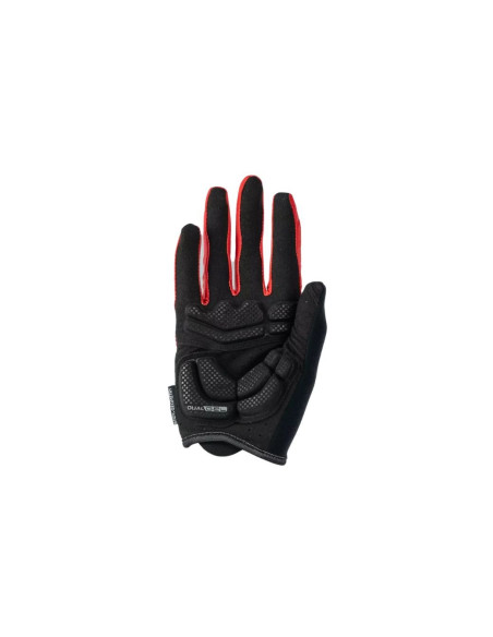 Gants longs été Specialized Body Geometry Dual GEL Rouge - 2021