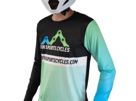 Maillot VTT manches longues Fun Sports Cycles - 2023