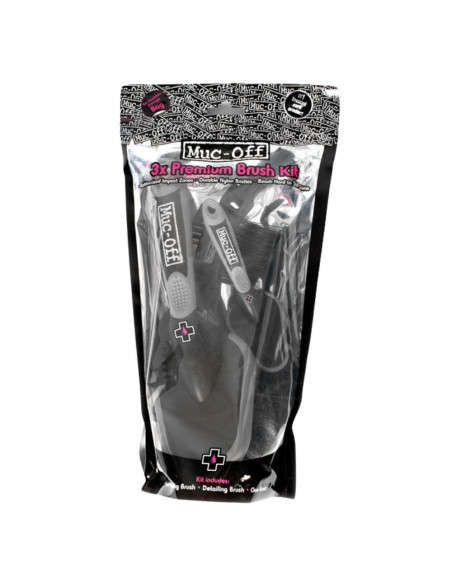 MUC-OFF Kit de 3 brosses Premium