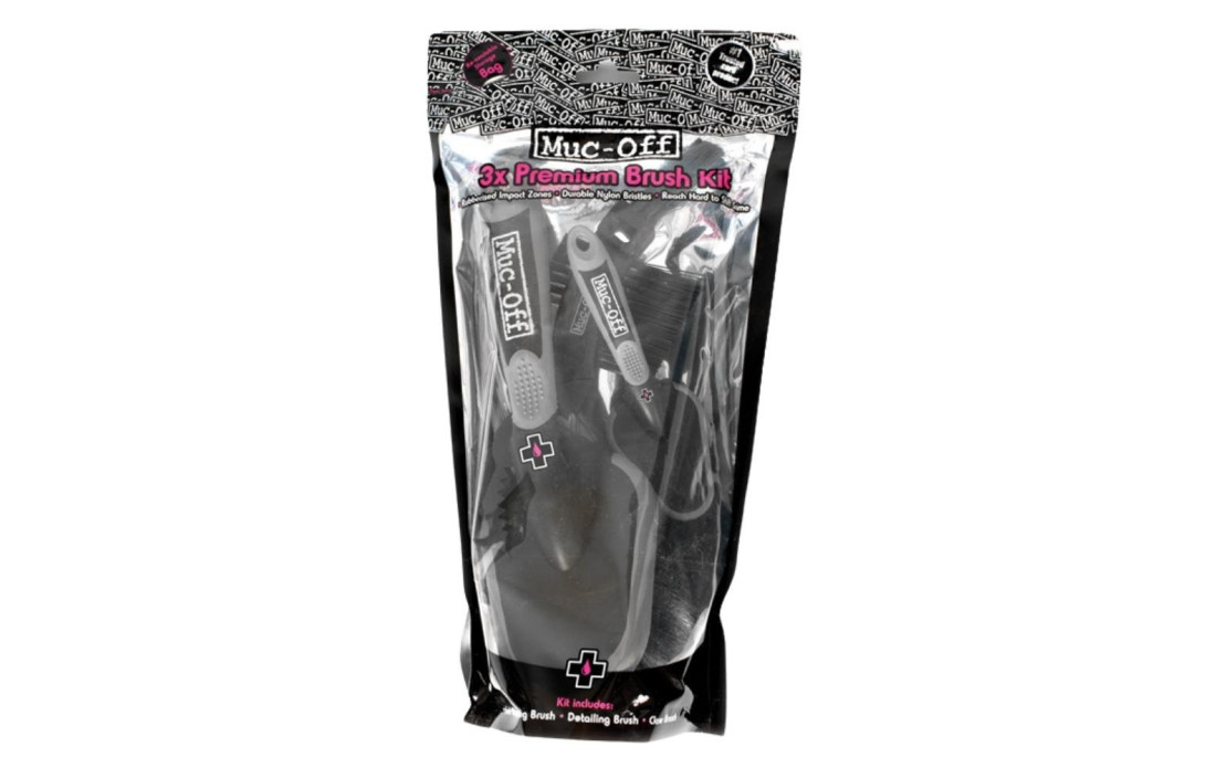 MUC-OFF Kit de 3 brosses Premium
