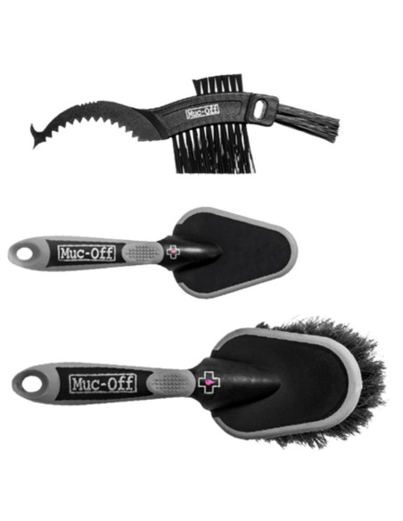MUC-OFF Kit de 3 brosses Premium